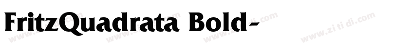 FritzQuadrata Bold字体转换